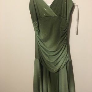 green ombre dress